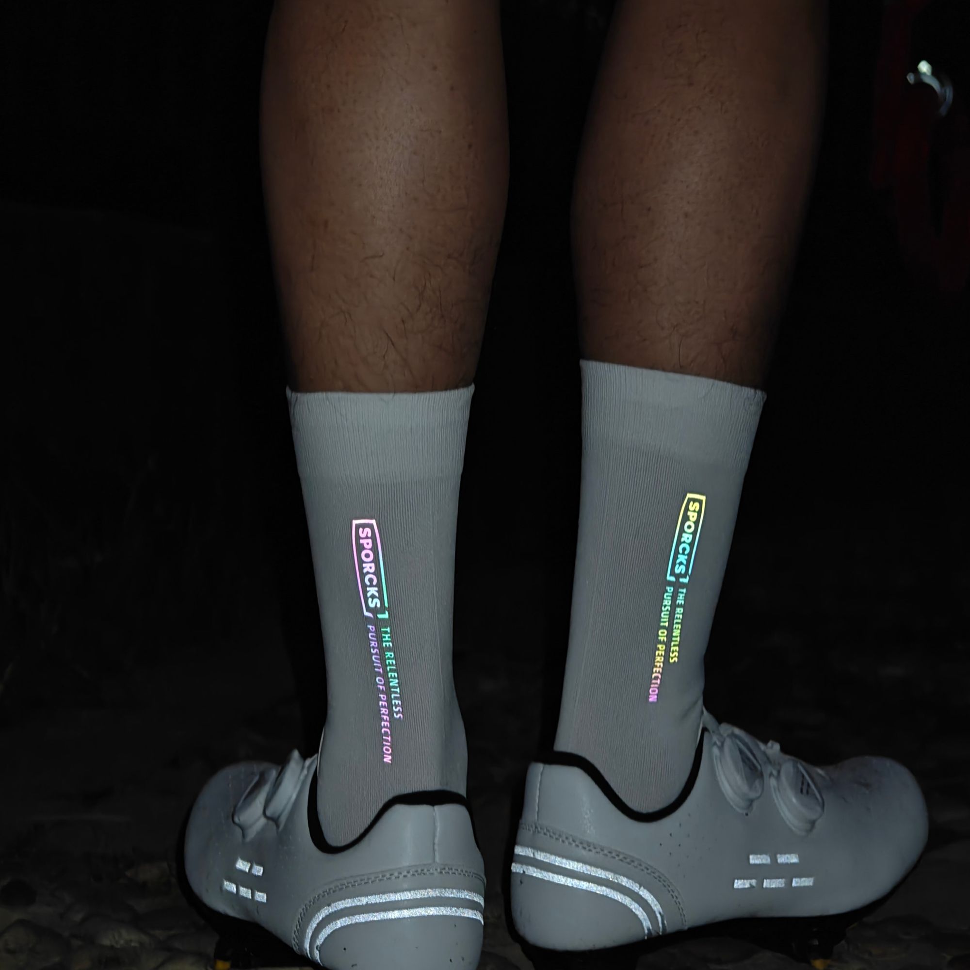 Mountain Biking Socks - Sporcks Colorful High-Reflective Cycling Socks Bicycle