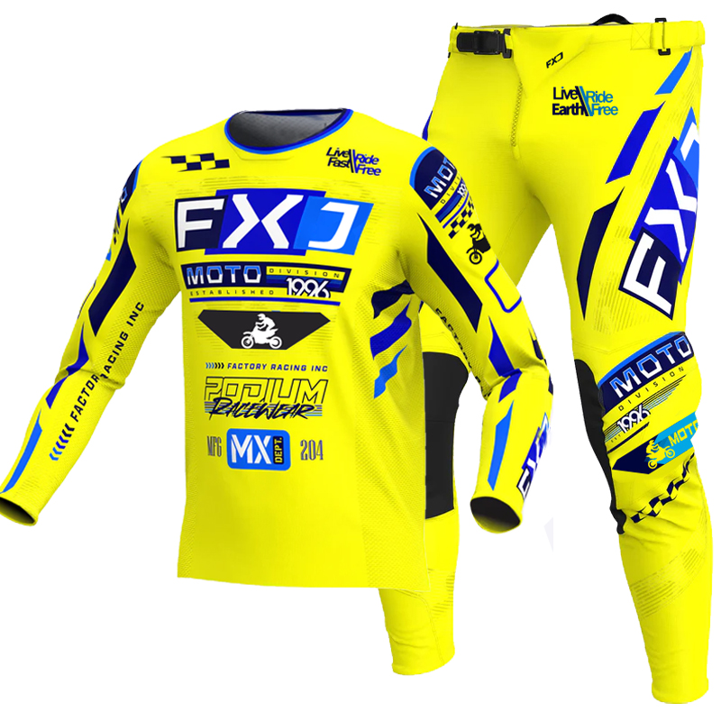 Mountain Biking Games - NEW FXJ yellow enduro motocross gear