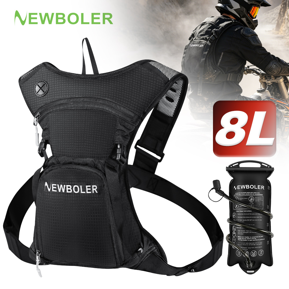 Mountain Biking Rucksack - NEWBOLER 8L Motorcycle Cycling Hydration Pack