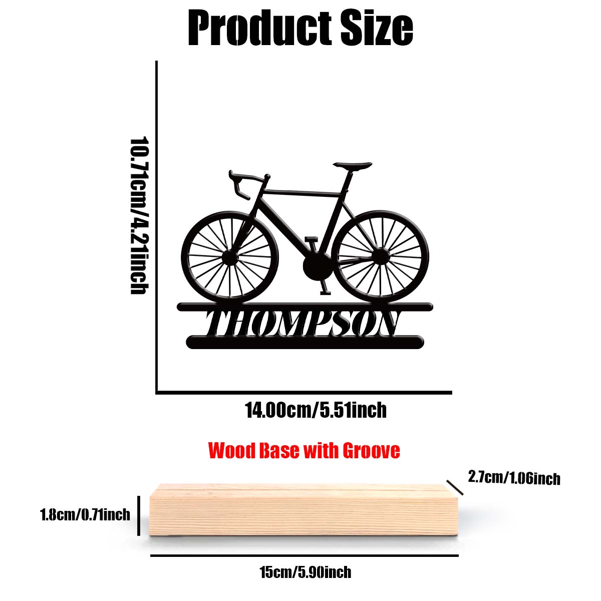 1Pc Csutom Mountain Bike Woode - Mountain Biking Gifts recension och pris