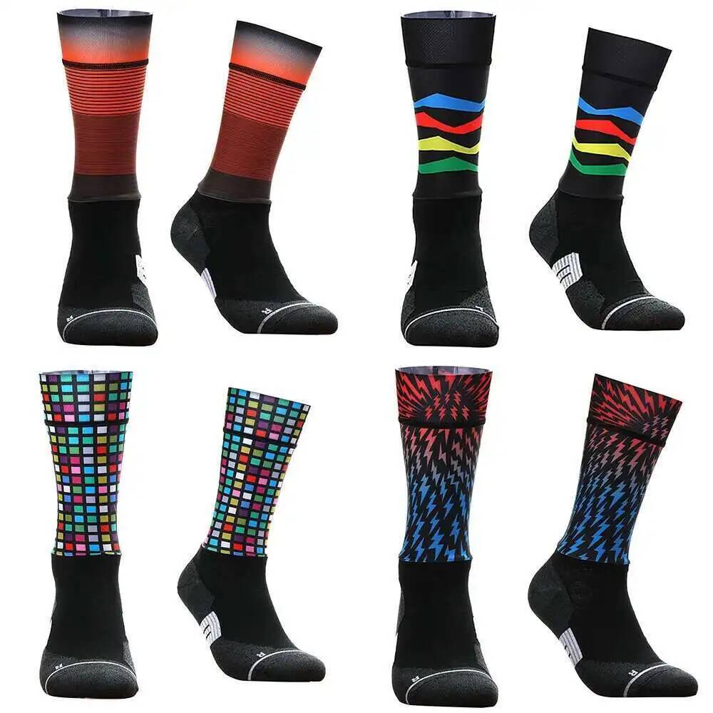 Vibrant Geometric Cycling Sock - Mountain Biking Socks recension och pris