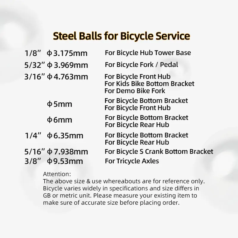 144/20pcs Bicycle Steel Balls  - Mountain Biking Gifts recension och pris