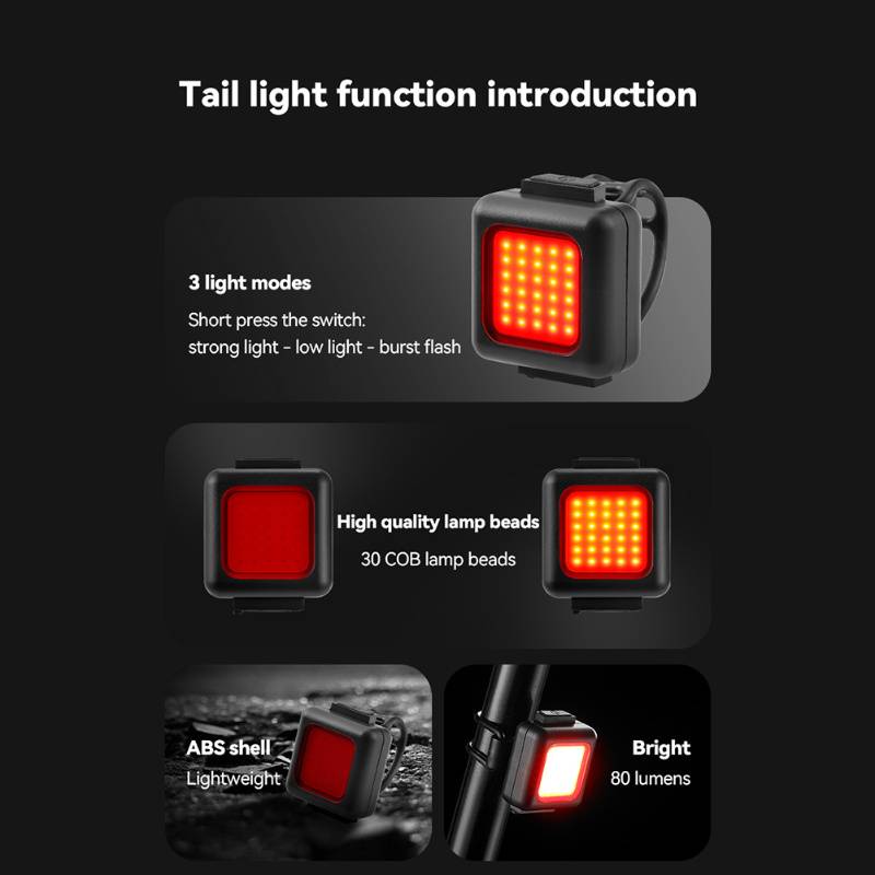 2 PCs Mini Mountain Bike Light - Mountain Biking Rucksack recension och pris