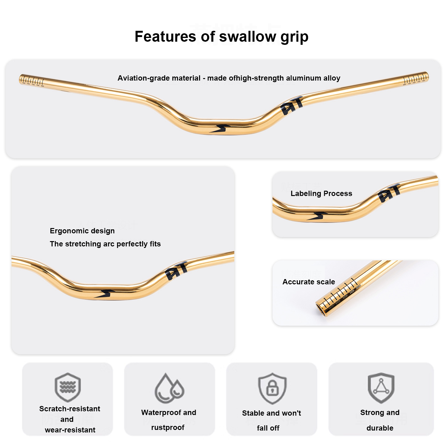 Aluminum Alloy Bicycle Handleb - Mountain Biking Jumps recension och pris