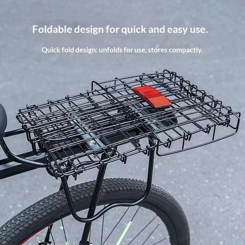 Foldable Bicycle Rear Basket L - Mountain Biking Rucksack recension och pris